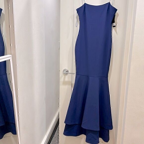 NWT- Likely Navy Aurora Gown Mermaid Size 00 Designer Formal Black Tie - Picture 3 of 12